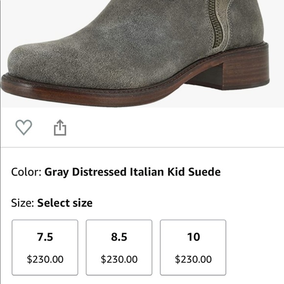 Trask women’s moto booties gray - NEW - Picture 5 of 8